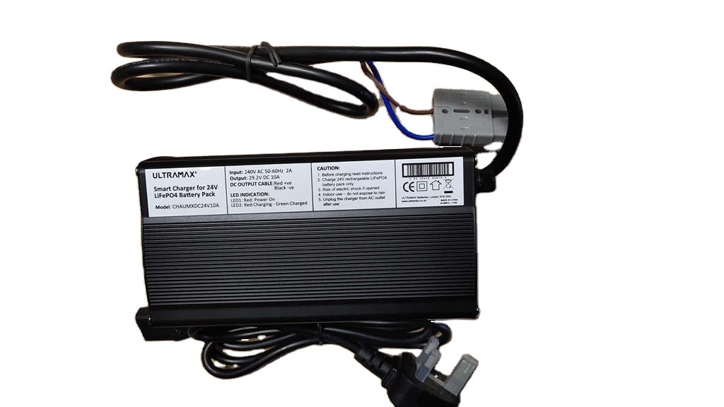 24V 10A LiFePO4 battery charger