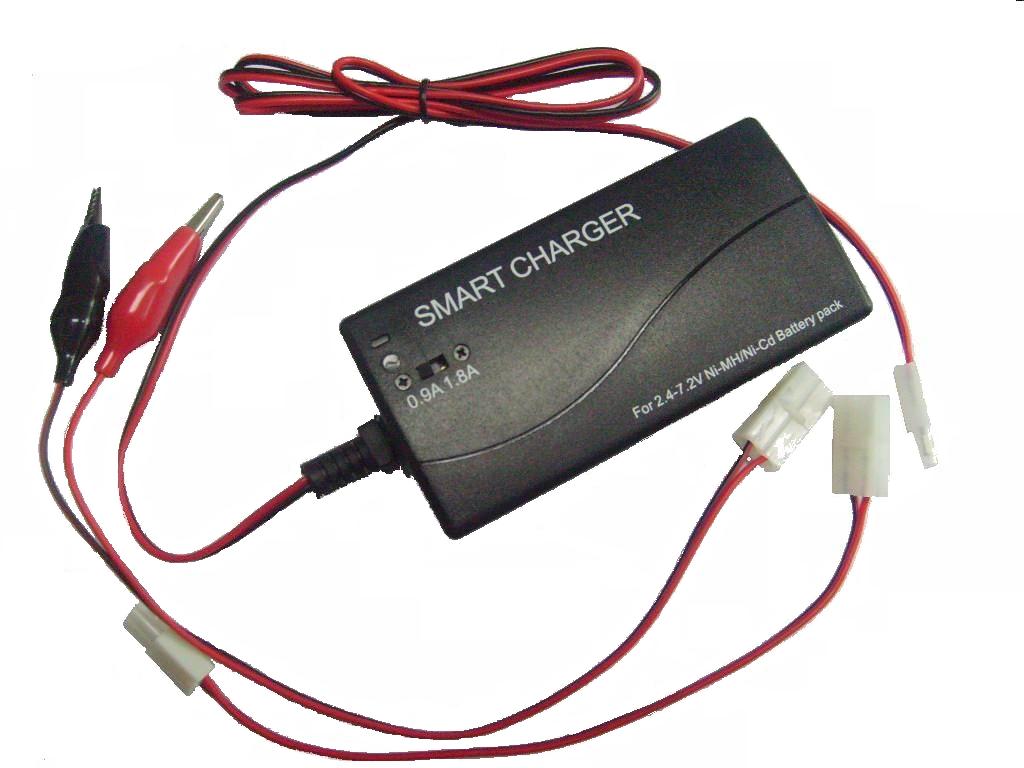 2.4-7.2V 0.9A or 1.8A Ni-MH/Ni-Cd battery charger