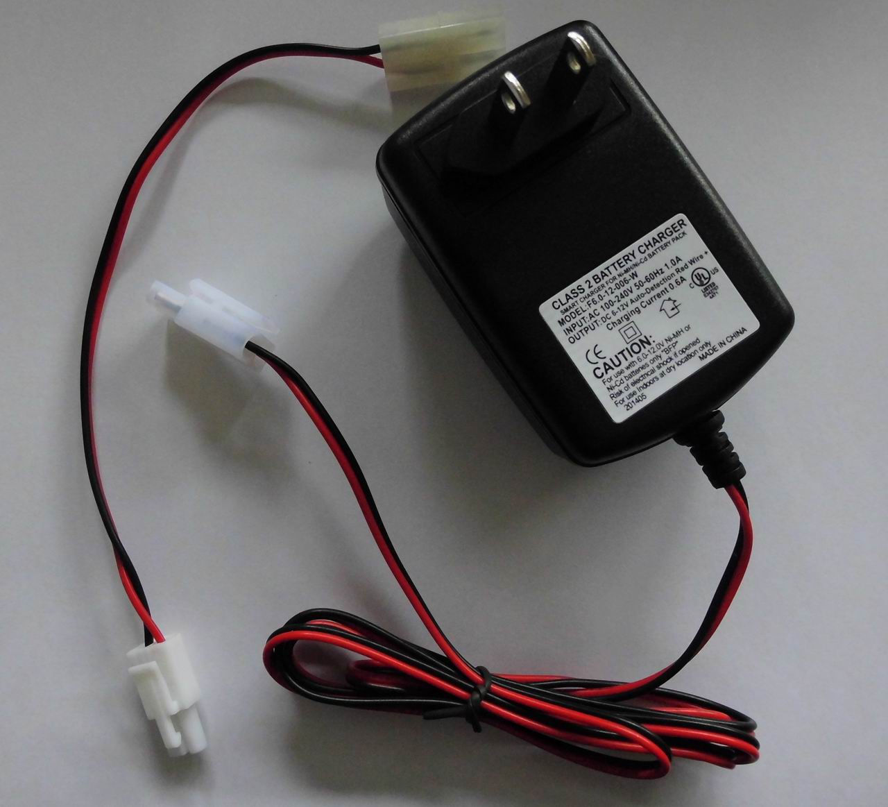 6.0-12.0V 0.6A Ni-MH/Ni-Cd battery charger